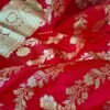 Red Katan Silk Saree 4