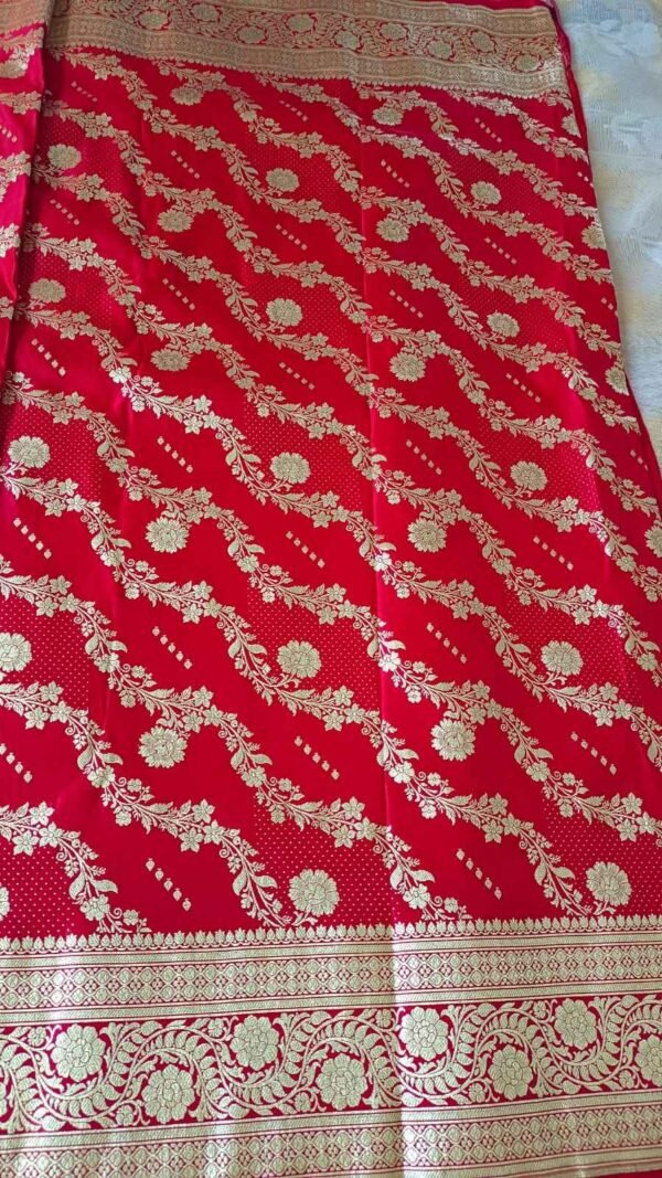 Red Katan Silk Saree 1