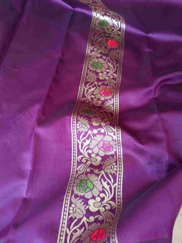 Maroon Banarasi Saree 3