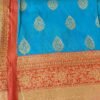 Sky Blue Pattu Semi Silksaree