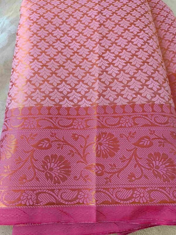 Pink Brocade Silksaree