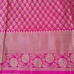 Pink Gold Zari Kanjivaram Semi Pattu Saree