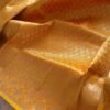 Mustard Yellow Gold Zari Kanjivaram Semi Pattu Saree