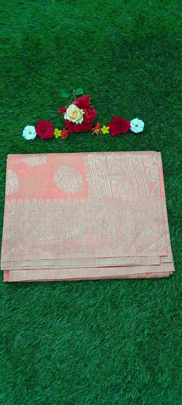 Pink Chanderi Cotton Saree