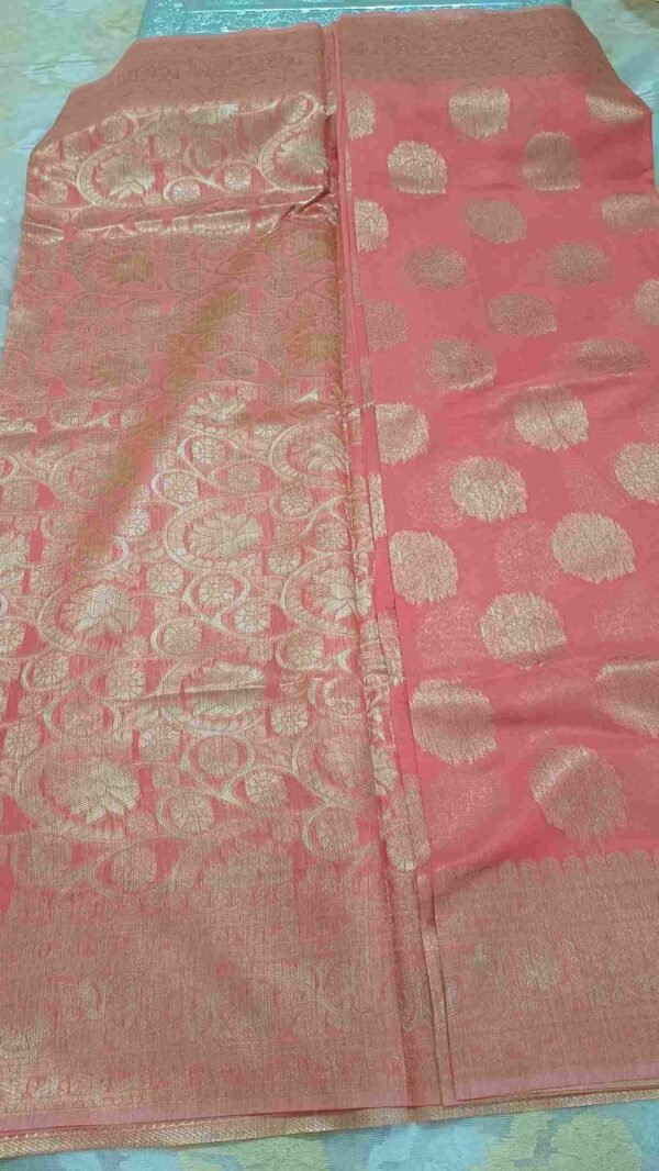 Pink Chanderi Cotton Saree 2