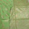 Light Green Chanderi Cotton Saree 2