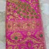 Pink Kanjivaram Tissue Saree with Peacock Border 3