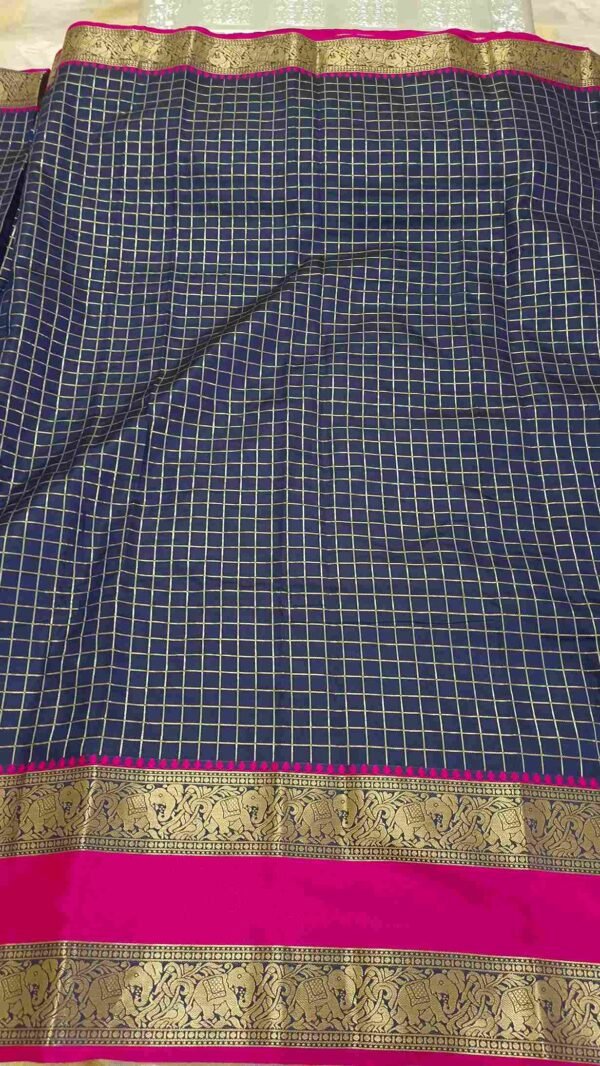 Navy Blue Kanjivaram Silksaree 3