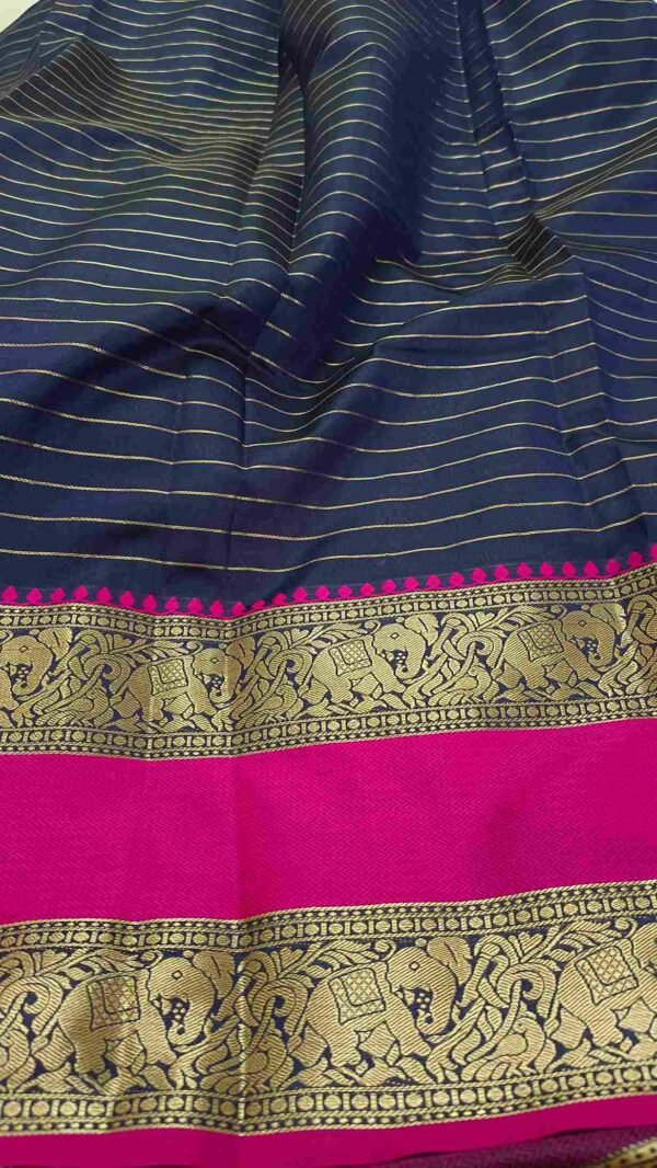 Navy Blue Kanjivaram Silksaree 2