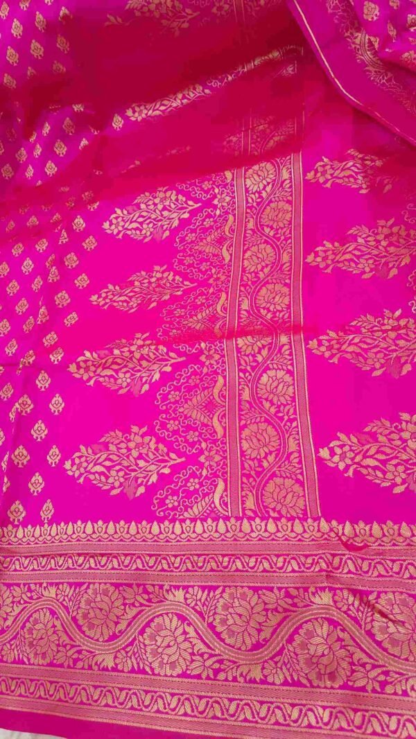 Pink Silk Saree 4