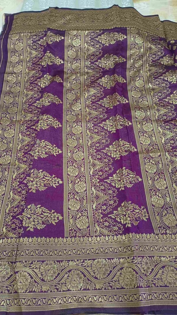 Purple Silk Saree 2