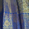 Blue Kanjivaram Parrot Tissue Saree 4