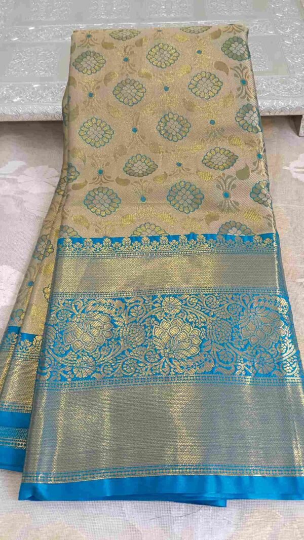 Blue Kanjivaram Pattu Silksaree